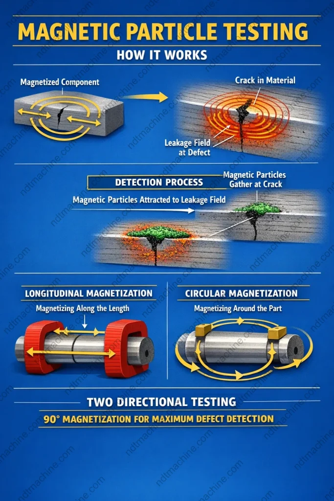 Magnetic Method Example Magnetic Particle Testing (MT): Principle, Methods, Equipment ...
